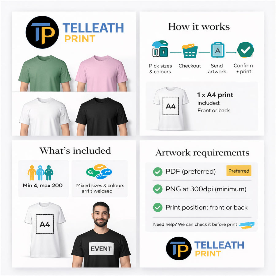 Event T-Shirt Order Builder