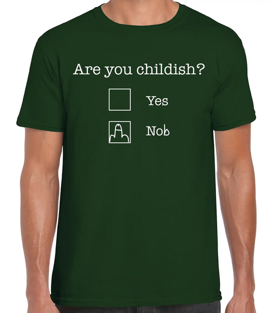 Telleath Print | "Are You Childish?" Funny T-Shirt